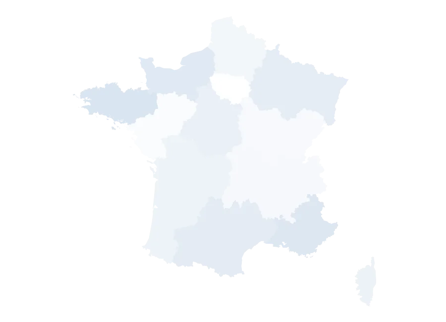 Carte des régions françaises